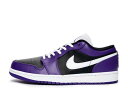 【今だけ500円割引クーポンあり!!】Nike ナイキ エアジョーダン 1 ロー コートパープル/ホワイト ブラック ナイキ 553558-501 メンズ スニ...