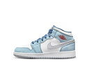 本日限り【1000円OFFクーポン】Nike ナイキ GS エアジョーダン1 ミッド ホワイト/ユニバーシティーブルー/グレー ナイキ DR6235-401 大...