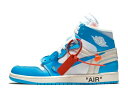【P最大47倍】1000円クーポン発行中!Nike オフホワイト×ナイキ エアジョーダン1 ハイ UNC ホワイト/ダーク パウダー ブルー ナイキ AQ081...
