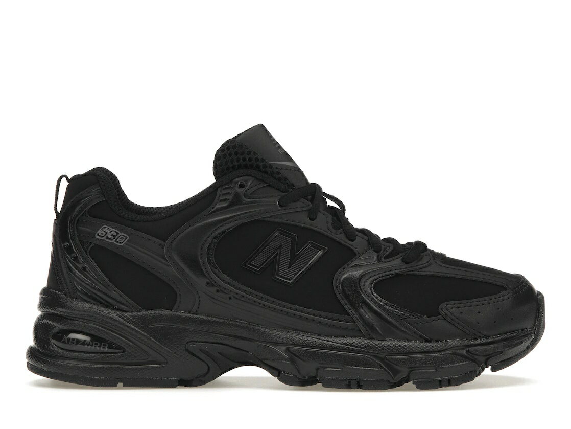 【今だけ500円割引クーポンあり!!】New Balance ニューバランス 530 トリプルブラック レザー ニューバランス MR530NB メンズ スニーカー ランニングシューズ 19SX-20240618101222-035