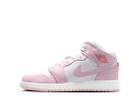 本日限り【1000円OFFクーポン】Nike ナイキ GS エアジョーダン1 ミッド ピンクフォーム/ファイヤーレッド/ホワイト ナイキ DQ8423-608 ...