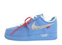 【P最大47倍】1000円クーポン発行中!Nike オフホワイト × ナイキ エアフォース1 ロー MCAユニバーシティブルー ナイキ CI1173-400 メ...