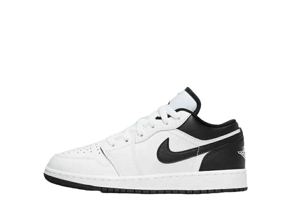 楽天セレクトショップFrenzマラソン【1000円割引】クーポン!!Nike ナイキ GS エアジョーダン1 ロー ホワイト/ブラック ナイキ 553560-132 大人も履ける キッズモデル ウィメンズ レディース スニーカー ランニングシューズ キッズスニーカー ベビーシューズ 21SN-553560-132