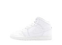 本日限り【1000円OFFクーポン】Nike ナイキ GS エアジョーダン1 ミッド ホワイト ナイキ 554725-136 大人も履ける キッズモデル ウィメ...