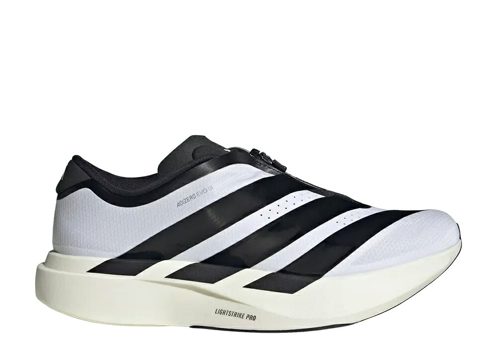 adidas アディダス アディゼロ エヴォ SL ジップ ライトストライクプロ クラウドホワイト/コアブラック アディダス KH9623 メンズ スニーカー ランニングシューズ 21SN-KH9623