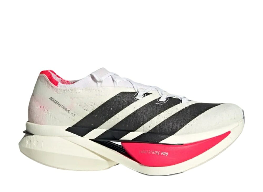 adidas アディダス アディゼロ プライム X 3 ストラング ランニング クラウドホワイト/コアブラック/ルシッドレッド アディダス JR2597 メンズ スニーカー ランニングシューズ 21SN-JR2597