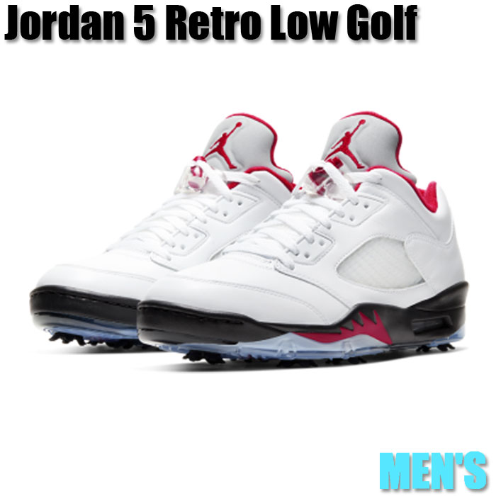 5/15 本日最終日!【1000円クーポン】Jordan ナイキ エア ジョーダン 5 レトロ ロー ゴルフ ファイアレッド (シルバー タン) Jordan 5 Retro Low Golf “Fire Red (Silver Tongue)“ Jordan エア ジョーダン 5 レトロ ゴルフ CU4523-100 メンズ スニーカー ランニングシューズ