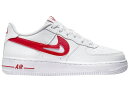 本日限り【1000円OFFクーポン】Nike Nike Air Force 1 Low White Red Cut-Out Swoosh (GS) ナイキ エア...