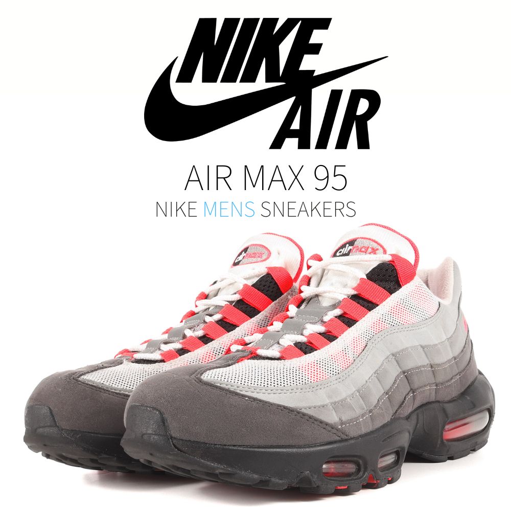 【今だけ500円割引クーポンあり!!】Nike ナイキ エアマックス95 OG ホワイト/ソーラーレッド Nike Air Max 95 OG “Solar Red (2018)“ ナイキ エアマックス95 OG AT2865-100 メンズ スニーカー ランニングシューズ 19SX-20221118211921-003