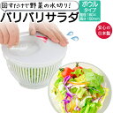 サラダスピナー コンパクト 野菜水切り器 水切り 野菜 日本製 バリバリサラダ スマートボウル 型 直径180×150mm 山研工業 手動 水切り器 回転式 サ...