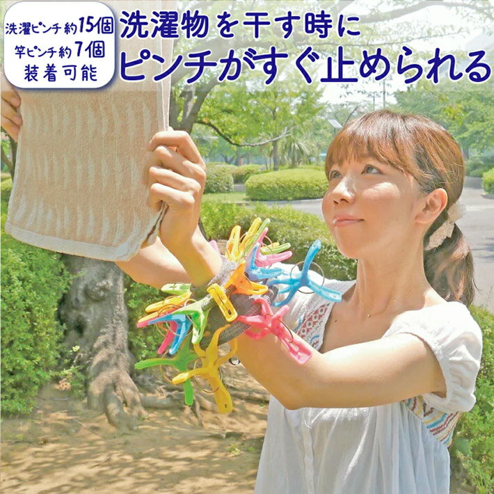 【ポイント10倍】洗濯バサミ おしゃれ 収納 ピンチ収納 竿ピンチ まとめてピンチ 送料無料 ネコポス （洗濯ピンチ＋竿ピンチ用) 洗濯物 洗濯 便利グッズ 1000円ポッキリ グレー フォーラル