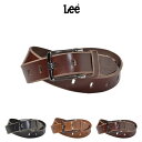 リー 【Lee／レザーベルト】ベルト 革 本革 牛革 お洒落 おしゃれ 人気 メンズベルト レザー mens belt LEE リー サイズ調整可 プレーン プレーンベルト カービングベルト 革ベルト