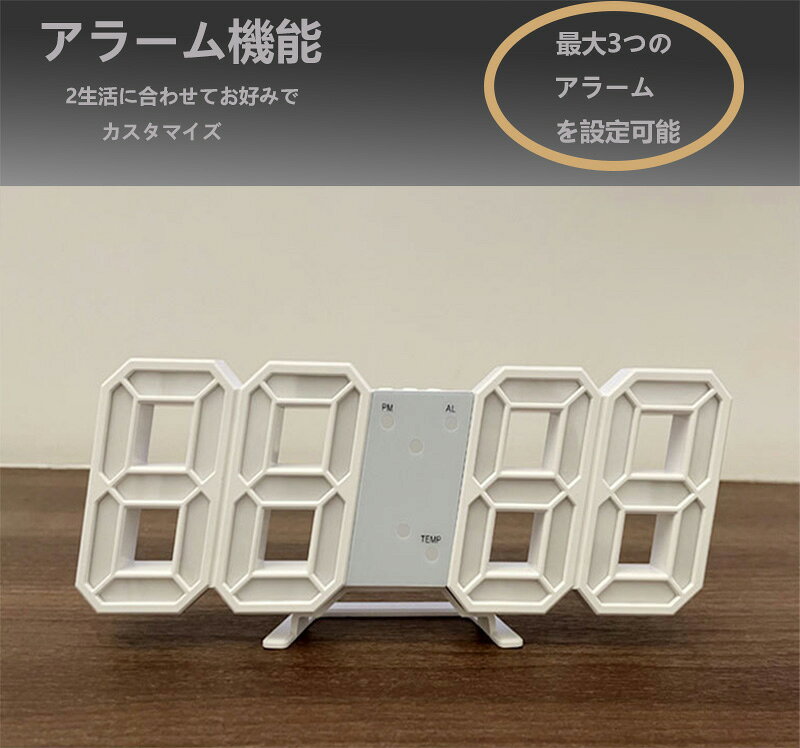 壁掛け時計 RSG2 SEGLOCK2 時計 壁掛時計置き時計 掛け時計 北欧 デジタル かわいい モダン アンティーク インテリア オシャレ ウォールクロック 温度計 リラックス雑貨デジタル時計 目覚まし時計 壁掛け オシャレ ウォールクロック 温度計 [2]