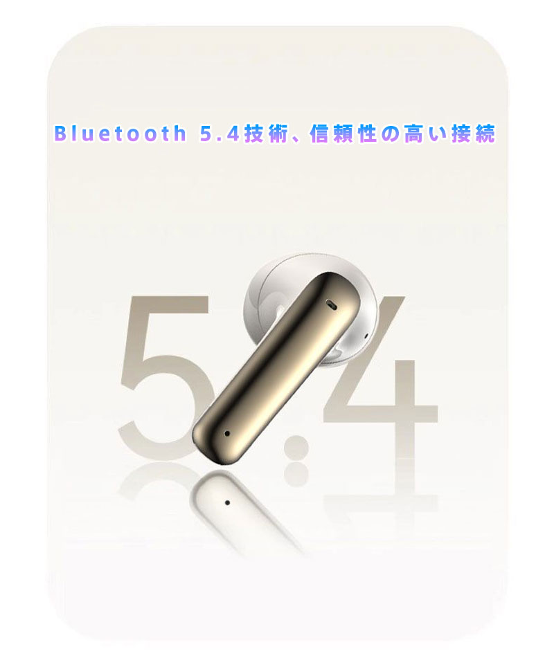 Bluetooth イヤホン 完全ワイヤレス Bluetooth 5.4 片耳3.8g軽量 超軽量 42時間超長持ちバッテリー 急速充電 10分で3時間 IP54防塵防水 ノイズキャンセリング 高音質 タッチ操作 通話可能 軽やか コンパクト 持ち運び便利 スポーツ ジョギング 通勤 fresasol-10003884 Fresa Sol サンプル画像2