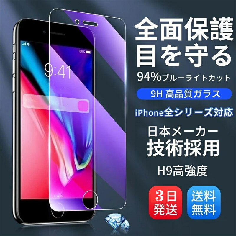 2枚入iPhone ガラスフィルム ブルーライトカット 目に優しい アンチグレア り覗き見防止 全画保護 15 Pro 14 13 12 11 XR SE 3 2 8 強化ガラス 保護 ブルーライト カット 強化ガラス iPhone14 iPhone13 iPhone12Pro ProMax 液晶保護フィルム のぞき見 防止