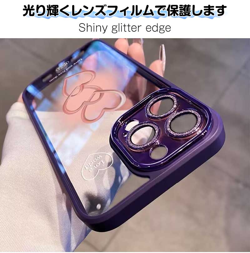 iPhone14 ケース ハートパターン ケー...の紹介画像2