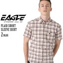 シャツ 半袖 メンズ ボタンダウン チェック柄 大きいサイズ 日本規格 / ブランド EAGLE STANDARD イーグル / 半袖シャツ ギフト【メール便可...