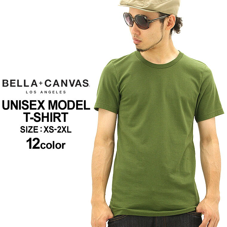 ベラキャンバス ロサンゼルス Tシャツ 半袖 Uネック 無地 メンズ レディース USAモデル BELLA+CANVAS LOS ANGELES 半袖Tシャツ ...