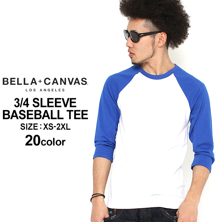 【送料無料】 ベラキャンバス ロサンゼルス Tシャツ 七分袖 無地 メンズ レディース 3200 USAモデル BELLA+CANVAS LO…