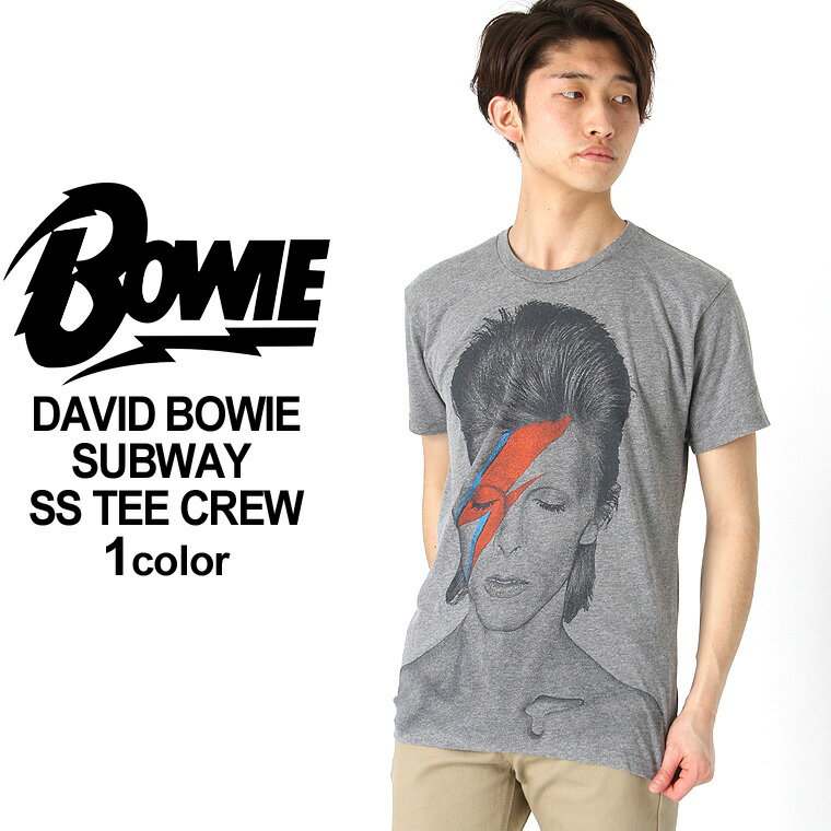 【送料無料】 デヴィッド ボウイ ロックTシャツ 半袖 メンズ プリント 大きいサイズ USAモデル David Bowie 半袖Tシャツ バンドT ロゴT ミュージック グラムロック アラジン セイン おしゃれ【メール便可】