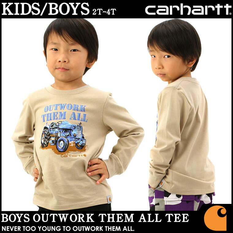 【送料299円】 【子供服】 カーハート Carhartt ロンt キッズ 子供服 [子供服 ブランド tシャツ 長袖 プリント ロゴ ロンt 長袖tシャツ Carhartt カーハート ボーイズ キッズ アメカジ ブランド] (USAモデル)