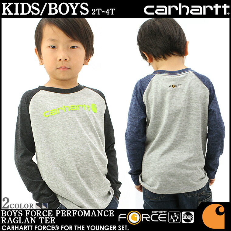 【送料299円】 【子供服】 カーハート Carhartt ロンt ラグラン キッズ 子供服 [子供服 ブランド ロンt ラグラン ボーイズ キッズ ラグランtシャツ プリント ロゴ carhartt カーハート アメカジ ブランド] (USAモデル)