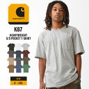 カーハート Tシャツ メンズ 【送料無料】 Carhartt カーハート Tシャツ 半袖 メンズ ポケット付き K87 S-2XL USAモデル LL 2L XXL 3L 大きいサイズ【メール便可】【COP】