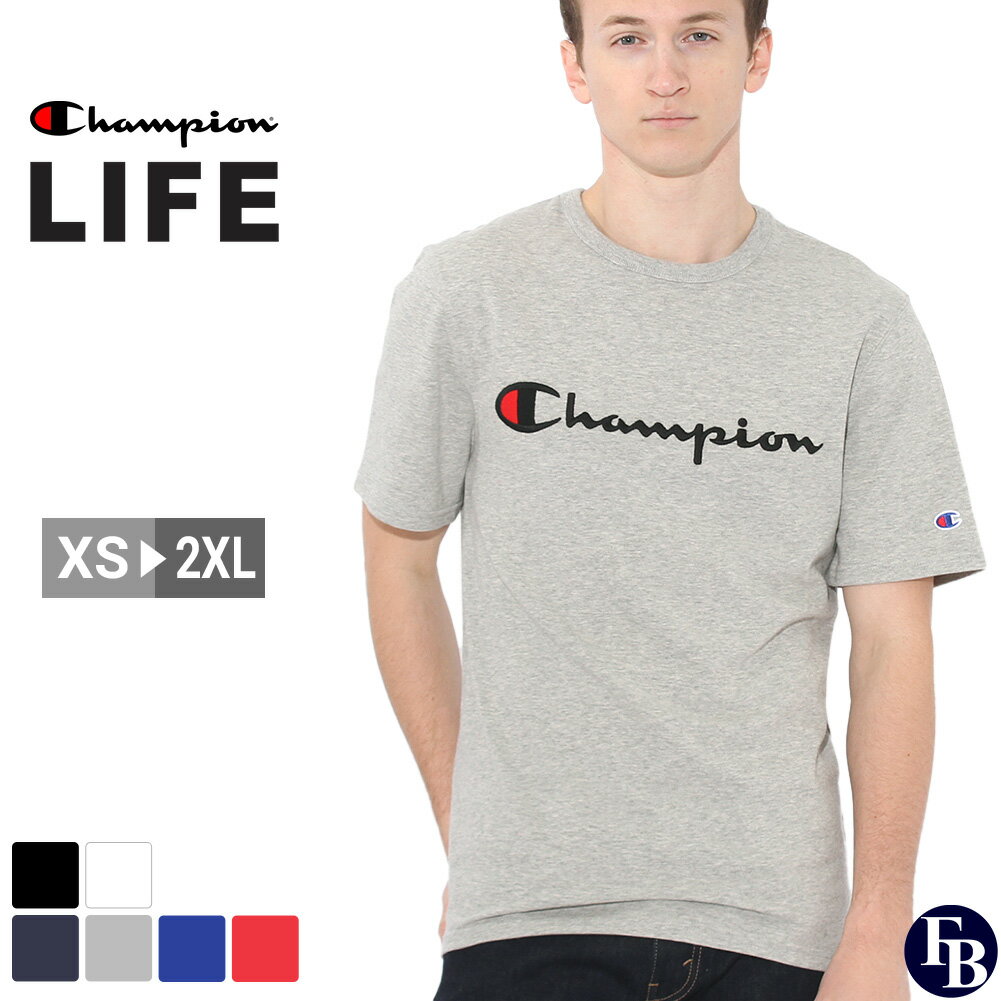 チャンピオン ペアTシャツ 【送料無料】 Champion チャンピオン 半袖 Tシャツ ロゴ メンズ レディース USAモデル 半袖Tシャツ 大きいサイズ【COP】【メール便可】