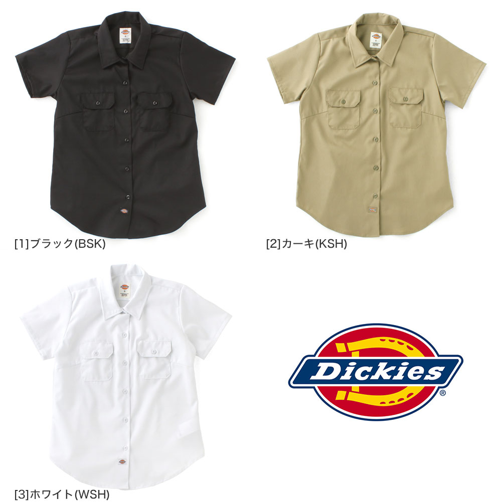 【最短即日発送】Dickies ディッキーズ ワークシャツ 半袖 レディース 大きいサイ...