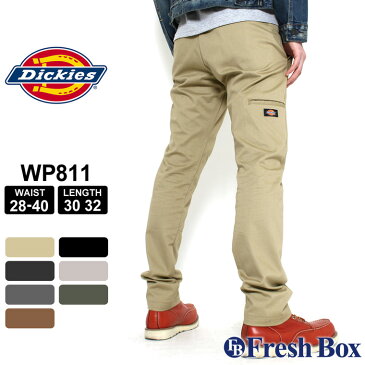 ディッキーズ Dickies wp811 スキニー メンズ ストレッチ スキニーパンツ ダブルニー ワークパンツ 大きいサイズ メンズ パンツ 黒 ブラック【COP】