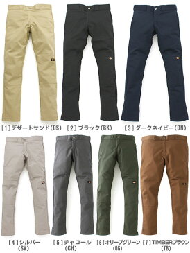 ディッキーズ Dickies wp811 スキニー メンズ ストレッチ スキニーパンツ ダブルニー ワークパンツ 大きいサイズ メンズ パンツ 黒 ブラック【COP】