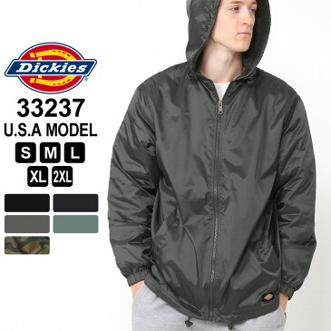 ディッキーズ ジャケット フード付き リップストップ 33237 メンズ ナイロンジャケット|大きいサイズ USAモデル Dickies|ワークジャケット 防寒 アウター ブルゾン XL XXL LL 2L 3L