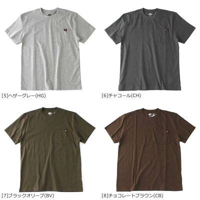 【最短即日発送】 Dickies ディッキーズ Tシャツ メンズ 半袖 大きいサイズ ゆったり 大きめ ポケット ワンポイント 無地 厚手 ヘビーウェイト ブランド アメカジ カジュアル ストリート スケーター アウトドア WS450 USAモデル 【メール便可】 - Image 3
