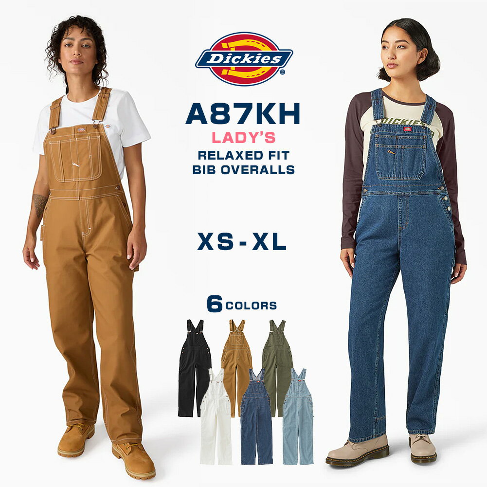 乐天商城 - 【送料無料】 [レディース] Dickies ディッキーズ オーバーオール 大きいサイズ サロペット デニム ダック ストライプ 夏 冬 20代 30代 40代 50代 大きめ ブランド アメカジ カジュアル ストリート アウトドア 女性 a87hk USAモデル【COP】