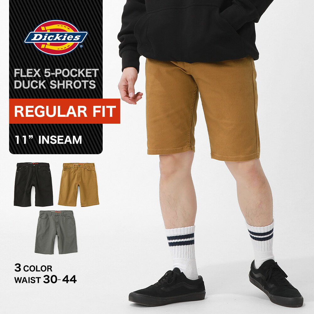 Rakuten - 【送料無料】 Dickies ディッキーズ ハーフパンツ メンズ ダック生地 ショートパンツ 大きいサイズ ひざ丈 短パン ショーツ ダック 無地 おしゃれ ブランド アメカジ カジュアル ストリート アウトドア 11インチ a87lp USAモデル