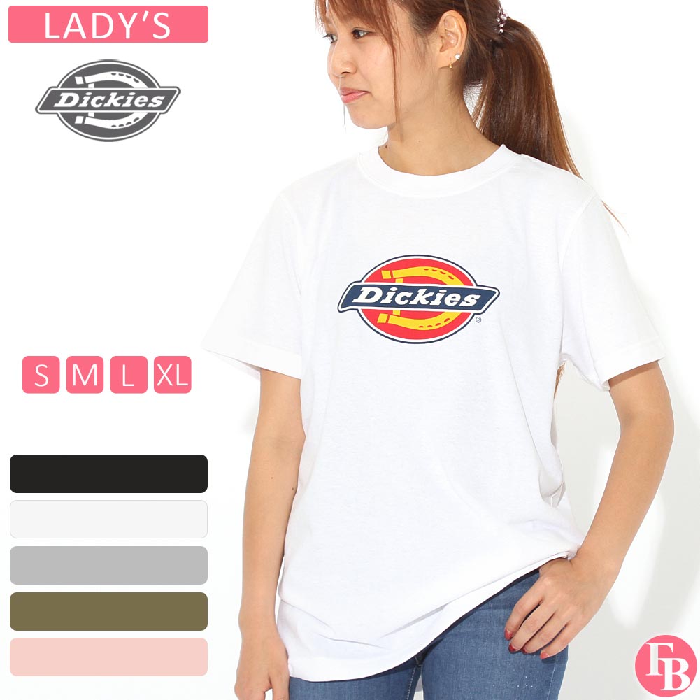 楽天freshbox【送料無料】 [レディース] ディッキーズ Tシャツ 半袖 クルーネック ロゴ 大きいサイズ FS45R｜ブランド アメカジ カジュアル【メール便可】