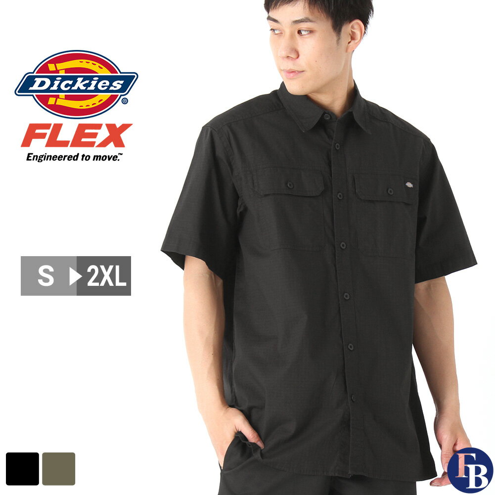Rakuten - ディッキーズ 半袖シャツ メンズ レギュラーカラー ポケット ストレッチ WS554 USAモデル Dickies カジュアル 大きいサイズ ブランド