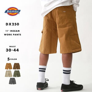 【送料無料】 Dickies ディッキーズ ハーフパンツ 大きいサイズ メンズ パンツ リラックスフィット ワークショーツ ペインターパンツ ハーフ ショートパンツ 9オンス ダックキャンパス生地 スケーター アメカジ ブランド [DX250] [USAモデル]