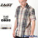 シャツ 半袖 ワイドカラー ブロード ローン チェック柄 ポケット メンズ 大きいサイズ 日本規格 / ブランド EAGLE STANDARD イーグル / 半...