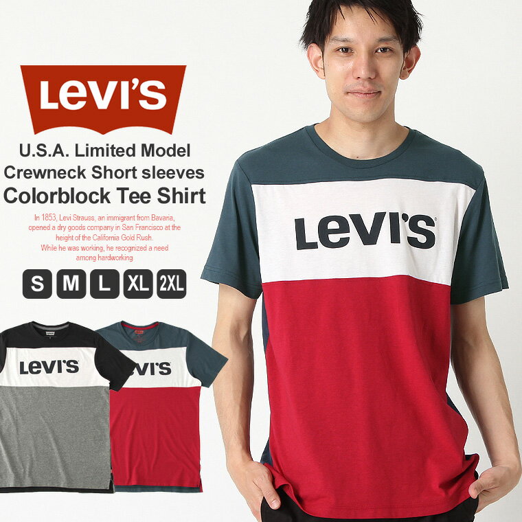 リーバイス Tシャツ 半袖 メンズ 大きいサイズ USAモデル｜ブランド Levi’s Levis｜半袖Tシャツ ロゴT アメカジ カジュアル 【W】