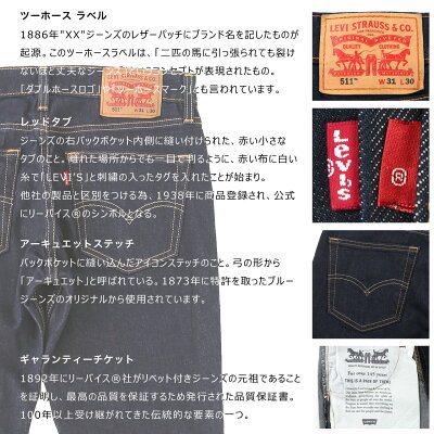 リーバイス 511 ブラック ジーンズ メンズ ストレート 大きいサイズ SLIM FIT JEANS levis511 (USAモデル) - Image 3