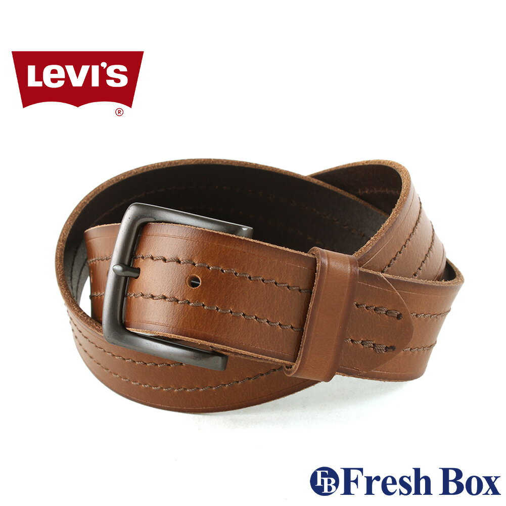 楽天freshbox【送料無料】 リーバイス ベルト メンズ 本革 11LV120081 USAモデル Levis 大きいサイズ ブランド アメカジ カジュアル