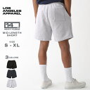 ロサンゼルスアパレル スウェットパンツ ハーフパンツ ショートパンツ 14オンス ヘビーウェイト メンズ レディース 裏起毛 短パン HF-02 USAモデル LOS ANGELES APPAREL ヘビーフリース ブランド アメカジ 米国製 アメリカ製