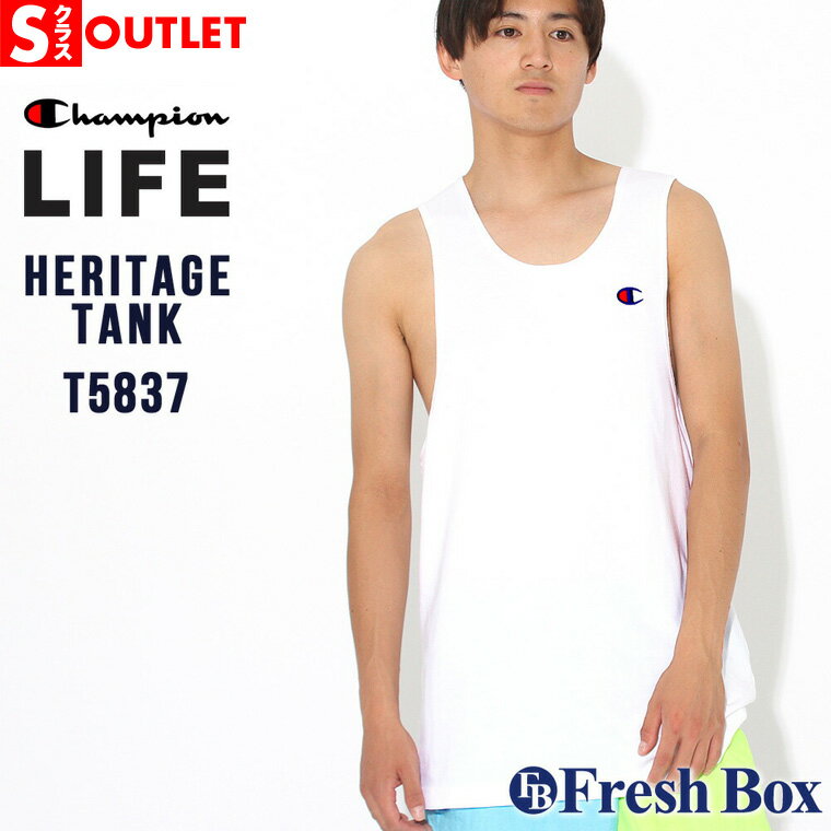【Sランク】 アウトレット 在庫処分|返品・交換・キャンセル不可|チャンピオン タンクトップ 厚手 T5837 549958 USAモデル Champion【メ...
