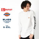 【Sランク】 アウトレット 在庫処分|返品・交換・キャンセル不可|Dickies ディッキーズ Tシャツ 長袖 メンズ レディース 袖ロゴ 袖プリント 大きいサ...