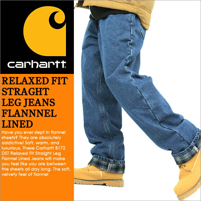 ●100円OFFクーポン付き！ 【送料無料】 Carhartt カーハート ジーンズ メンズ (carhartt b172) ＜USAモデル＞ [カーハート CARHARTT カーハート ジーンズ メンズ カーハート パンツ ジーンズ デニム フランネル チェック柄 大きいサイズ]