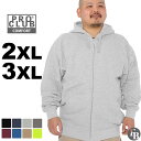   プロクラブ パーカー ジップアップ コンフォート メンズ 裏起毛 149 2XL/3XL USAモデル PRO CLUB 3L 4L 大きいサイズ ブランド