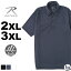 【送料無料】 [ビッグサイズ] ロスコ ポロシャツ 半袖 メンズ 2XL/3XL USAモデル ROTHCO XXL 3L 4L 大きいサイズ ブランド ミリタリー 米軍
