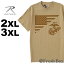 【送料無料】 [ビッグサイズ] ロスコ Tシャツ 半袖 メンズ クルーネック プリント 2XL/3XL 54281 USAモデル ROTHCO XXL 3L 4L 半袖Tシャツ 大きいサイズ ブランド ミリタリー 米軍