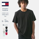 【送料無料】 TOMMY HILFIGER トミーヒルフィガー tシャツ メンズ 半袖 大きいサイズ アメカジ ブランド 半袖tシャツ 無地 ワンポイント ロゴ USAモデル 【メール便可】